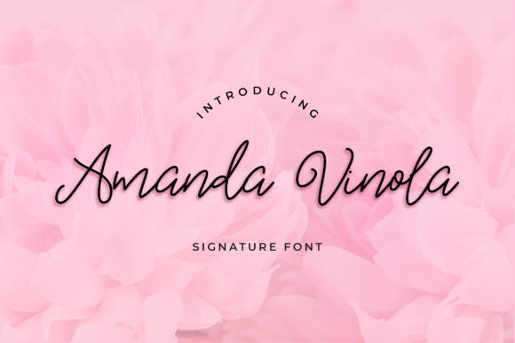 Amanda Vinola: A Delicate Script Font