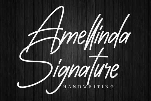 Amellinda Signaturere: A Handwritten Font for Creative Ideas