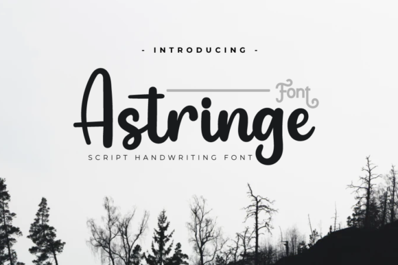 Astringe: A Handwritten Font for Editorial Charm