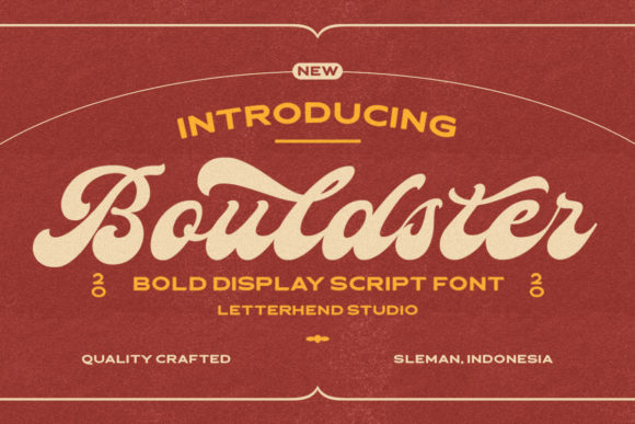 Bouldster: A Bold Handwritten Font for Crafters