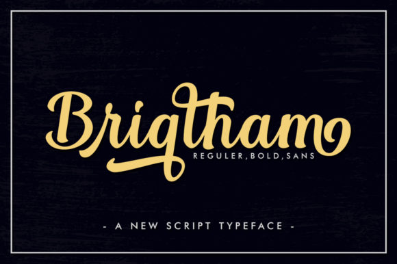 Brigtham: A Bold Handwritten Font