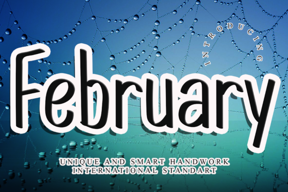 February Font for Web Design