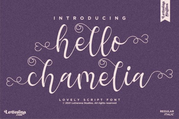 Hello Chamelia: A Handwritten Font for Editorial Charm