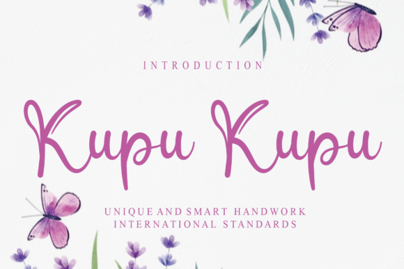 Kupu Kupu: A Romantic Font for Creative Projects