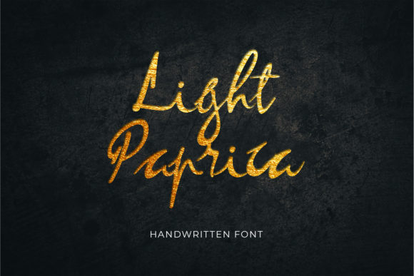 Light Paprica: A Handwritten Font for Thoughtful Design