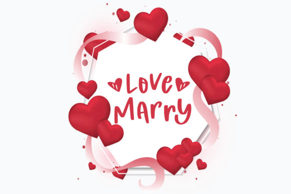 Love Marry Font for Web Design