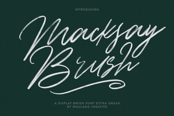 Macksay Font: Elegant Script for Craft Projects