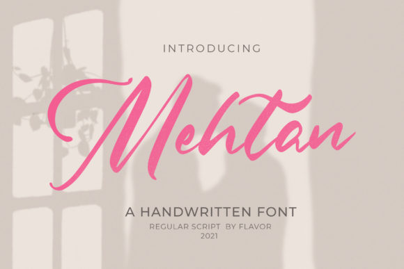 Mehtan: A Handwritten Font for Creative Expression