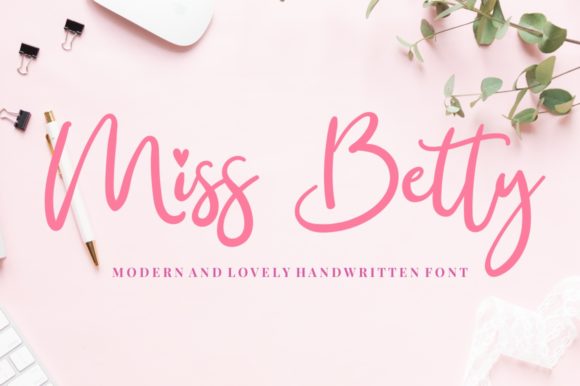 Miss Betty: A Delicate Typeface for Elegant Design