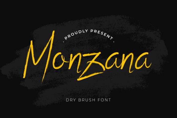 Monzana: A Modern Script Font