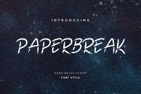 Paperbreak: A Handwritten Font for Craft Creators