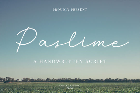Paslime: A Stylish Script Font for Crafters