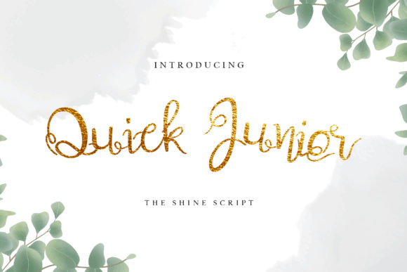 Quick Junior: A Script Font for Elegant Design