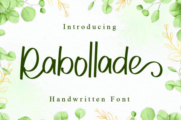Rabollade: A Delicate Script Font