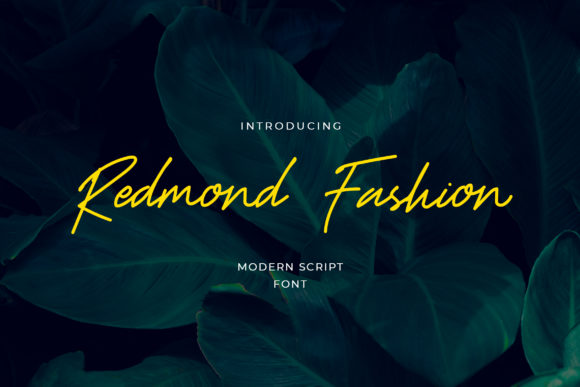 Redmond Fashion: A Stylish Font for Your Brand