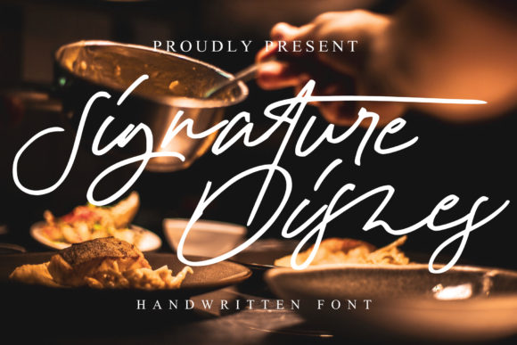 Signature Dishes Font for Business